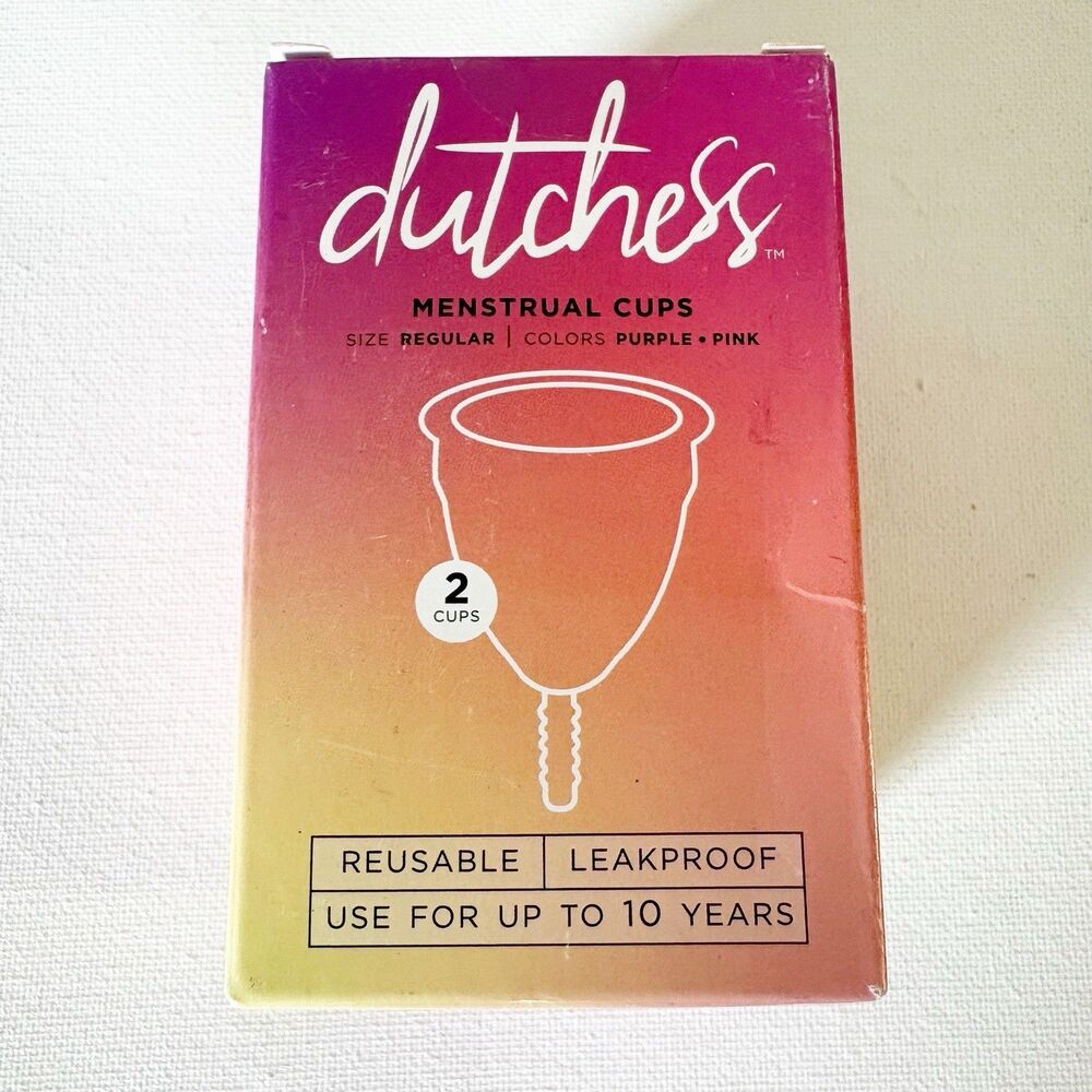 Dutchess Menstrual Cup - Reusable, Soft, Medical-Grade Silicone Period Cups 2 ct